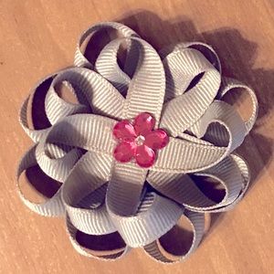 Hand Crafted Double Layered Flower Hair Bow